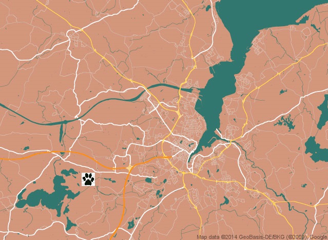 Hundeschule Kiel - CaniCoach - Karte Arbeitsgebiet